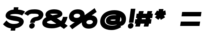 Capoon PERSONAL USE Black Italic Font OTHER CHARS