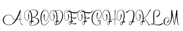 BethannyScript Font UPPERCASE