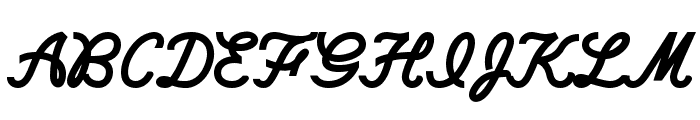CheerScriptEdgeBold Font UPPERCASE