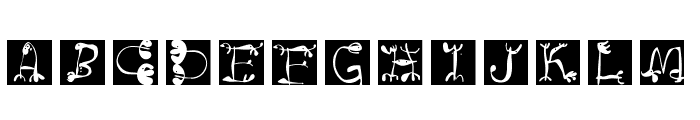CircusBoldSquaresInvers Font LOWERCASE