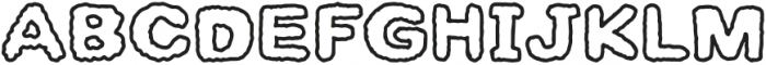 Cookies-Outline Bold otf (700) Font UPPERCASE