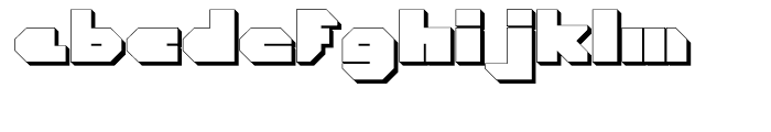 Cor Ten Closed Fat Extruded Font LOWERCASE