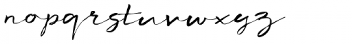 Concertina Regular Font LOWERCASE