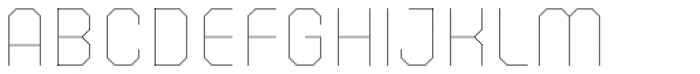 Corner B Hair Font UPPERCASE