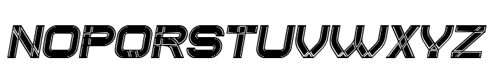 Created Filled Italic Font UPPERCASE