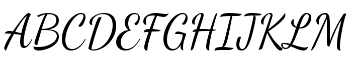 Dancing Script Font UPPERCASE