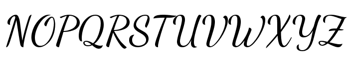 Dancing Script Font UPPERCASE