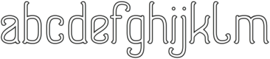 Digital Writing-Hollow otf (400) Font LOWERCASE