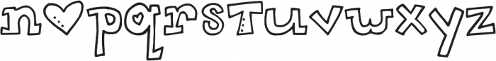 DJB 2CUTE4U ttf (400) Font UPPERCASE
