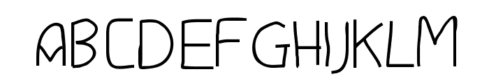 DMF Handatme Font UPPERCASE