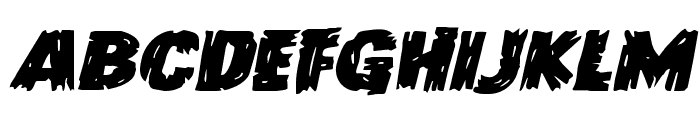 Dokter Monstro Expanded Italic Font LOWERCASE