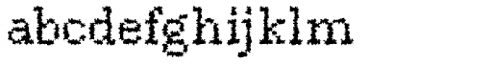DTC Rough M38 Font LOWERCASE