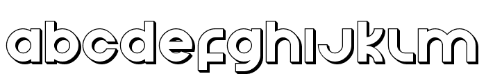 Echo Station 3D Font LOWERCASE