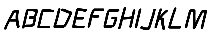Electronic Black Italic Font UPPERCASE
