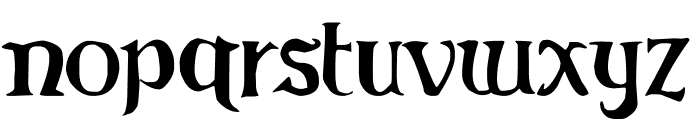 Elementary Gothic Bookhand Font LOWERCASE