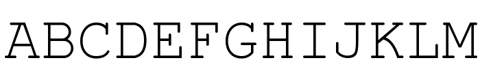 English-Russian Courier Font UPPERCASE