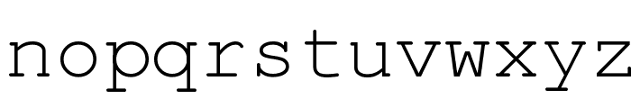 English-Russian Courier Font LOWERCASE