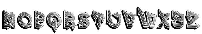 Fangxiang 3D Slant Multiline Regular Font UPPERCASE