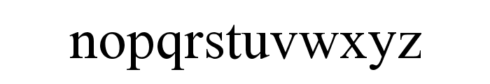 Fanni II Font LOWERCASE
