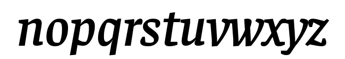 Faustina SemiBold Italic Font LOWERCASE