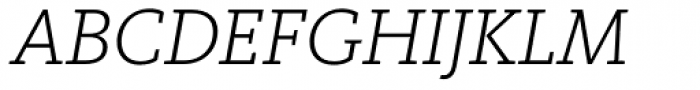FF Kievit Slab OT Light Italic Font UPPERCASE