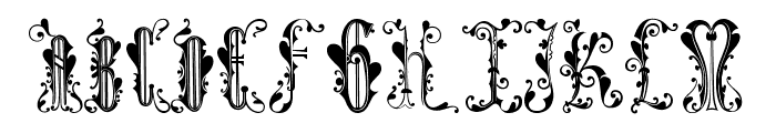 Folhas Caps Font UPPERCASE