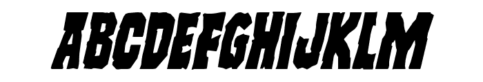 Freakfinder Italic Font UPPERCASE