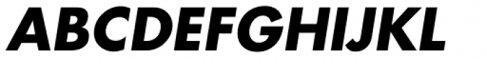 Futura Com Bold Oblique Font UPPERCASE