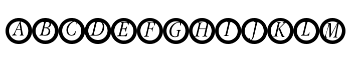 GaranitialRings Font UPPERCASE