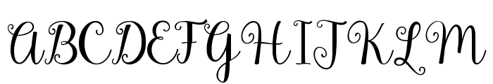 Gardenia Font UPPERCASE
