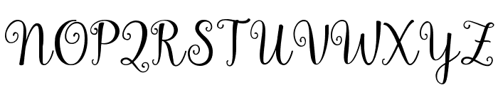 Gardenia Font UPPERCASE