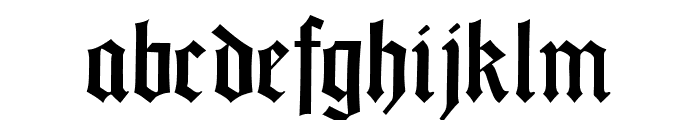 GotischWeissUNZ1A-Italic Font LOWERCASE