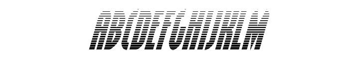 Grendel's Mother Gradient Ital Font LOWERCASE