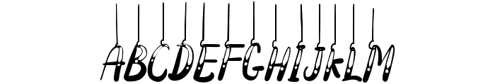 Hanging Darling Font UPPERCASE