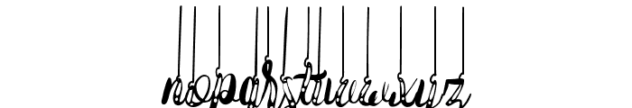 Hanging Darling Font LOWERCASE