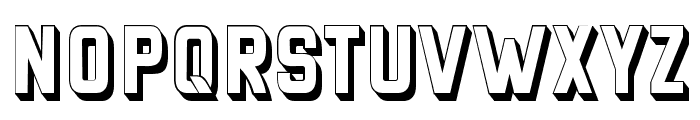 Hangout 3D Regular Font UPPERCASE