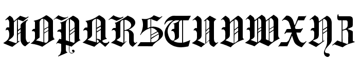 Hansa Gotisch UNZ1L Font UPPERCASE