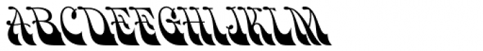 HWT Bulletin Script Two Font UPPERCASE