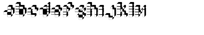 Hypercell Helix Font LOWERCASE