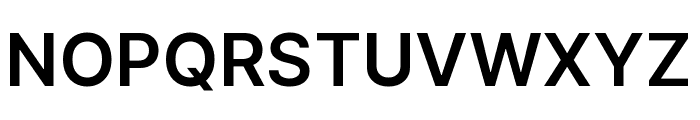 Inter Semi Bold Font UPPERCASE