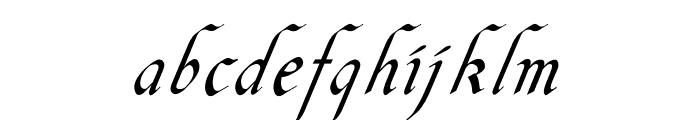 Italic Hand Medium Font LOWERCASE