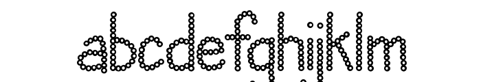 Janda Polkadot Punch Font LOWERCASE