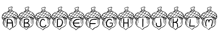 JI Acorn Font UPPERCASE