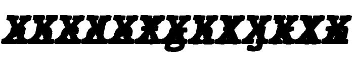 JMHTypewritermonoBlackCross-Ita Font LOWERCASE