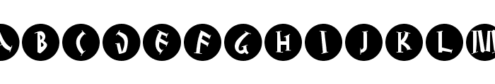 JuliusCaesarDisks Font UPPERCASE