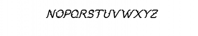 KariKatur 2016 Bold Italic.ttf Font UPPERCASE