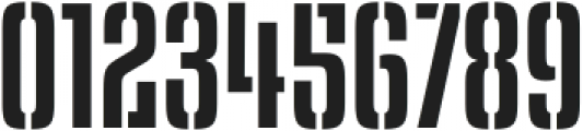 Kenyan Coffee Stencil Regular otf (400) Font OTHER CHARS