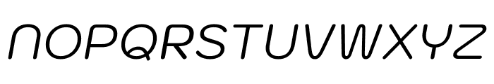 Kodchasan Italic Font UPPERCASE