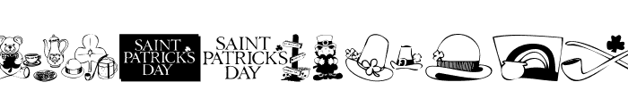 KR Belated St Patricks Font UPPERCASE