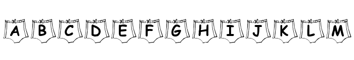 KR Nick's Lil Swimsuit Font LOWERCASE